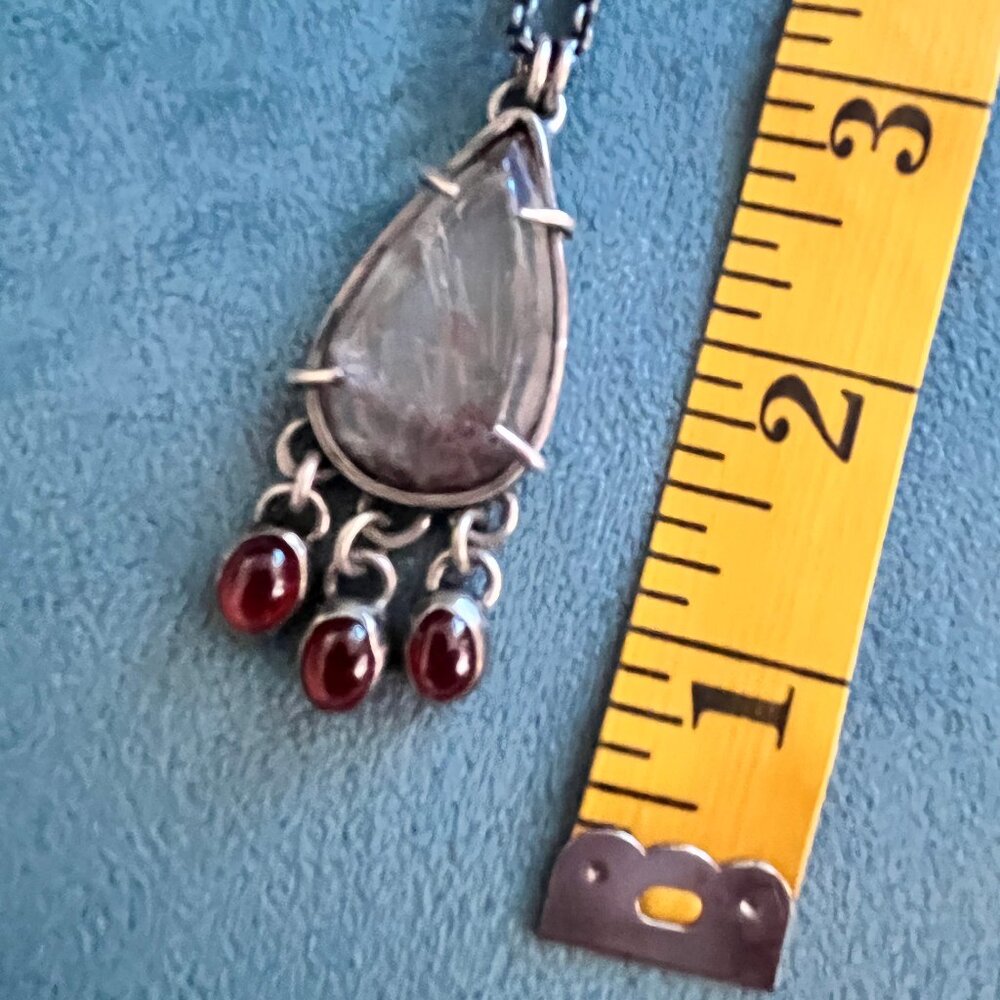 Stunning OOAK Designer Oxidized Silver Sabine Sjostrand 'EON DSGN' Necklace - Picture 2 of 8